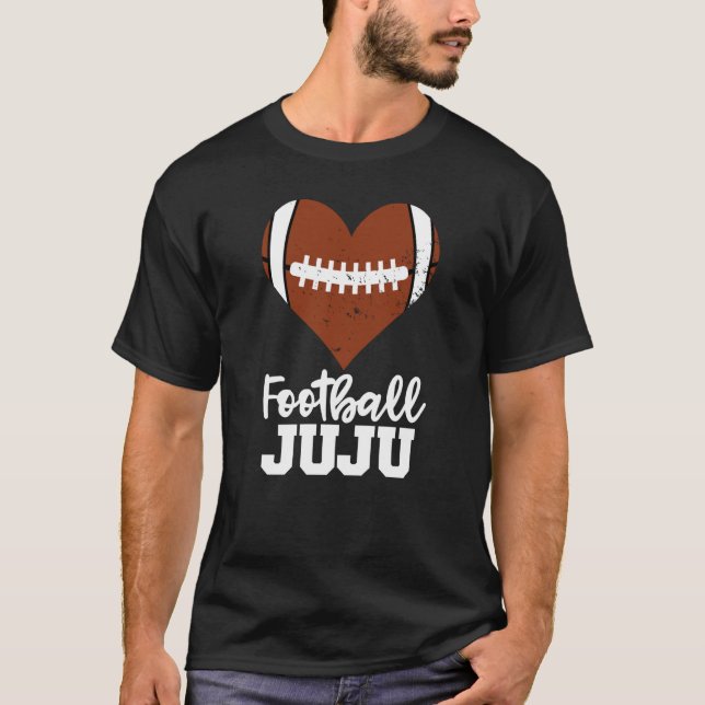 Football Juju Football Heart Grandma Juju T-Shirt (Vorderseite)