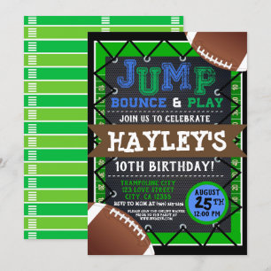 Football-Jungs Jump & Play Trampolin Park Einladung