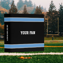 Football Light Blue & Black Personalisiert
