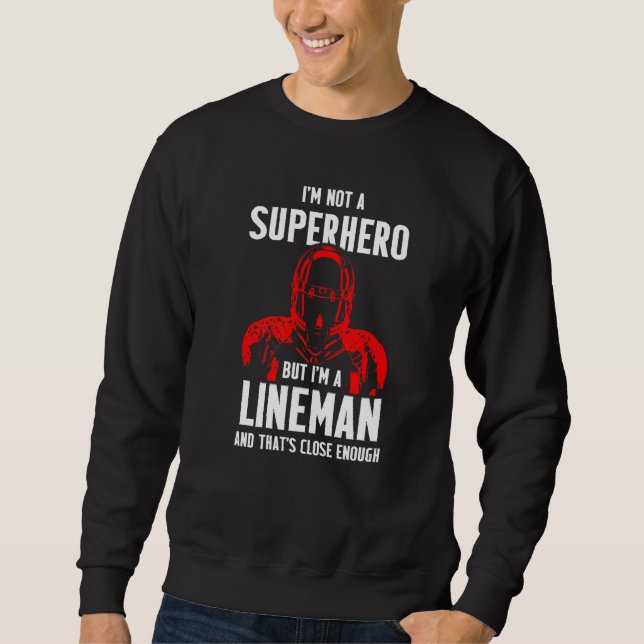 Football Lineman Held Offensive Defensive Player Sweatshirt (Vorderseite)