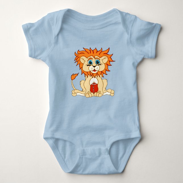 Football Lion Baby Strampler (Vorderseite)