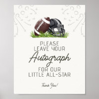 Football Little All Star Autograph Reisebuch