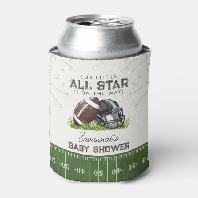 Football Little All Star Touchdown Baby Shower Dosenkühler (Kanne Vorderseite)