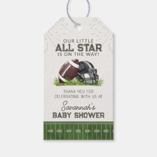 Football Little AllStar Touchdow Baby Dusche Gefal Geschenkanhänger