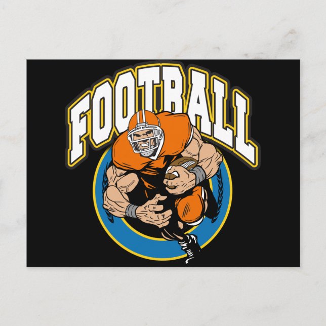 Football-Logo Postkarte (Vorderseite)