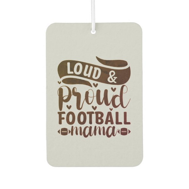 „Football Mama“ Duftspender Autolufterfrischer (Vorderseite)