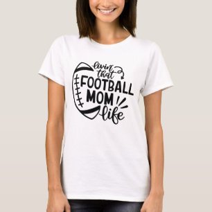 Football Mama High School Sportspiel T-Shirt