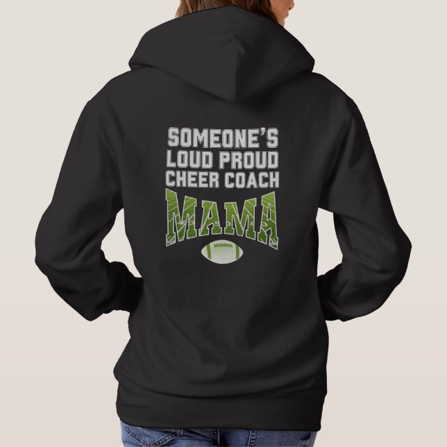 Football Mama JEMANES LOUD STOLZ KIRCHEN COACH MAM Hoodie (Rückseite)