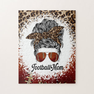 Football-Mama Leopard-Druck Puzzle