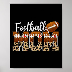 Football Mama Mama Muttertag Jubeljunge jubeln Poster