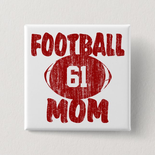 Football Mama Red Button (Vorderseite)