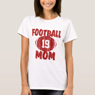 Football Mama Red T-Shirt
