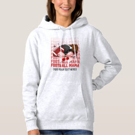 FOOTBALL MAMA Stilvolle Coquette Bow Hoodie