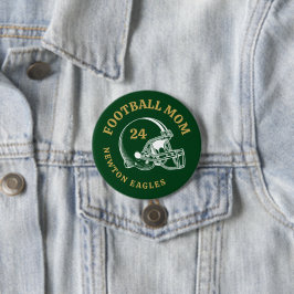 Football Mama Vintag Football Helm Personalisiert Button