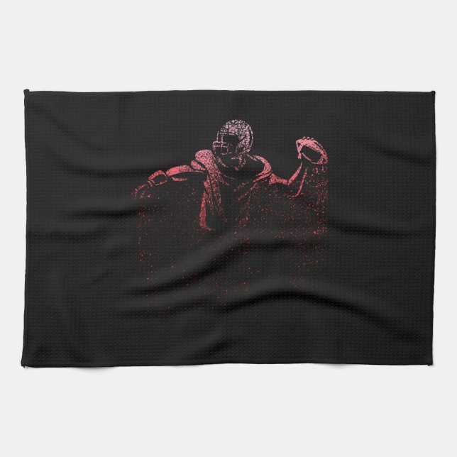 Football Men Women Kids American Football Geschirrtuch (Horizontal)