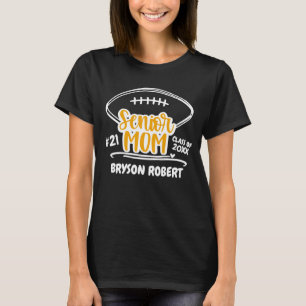 Football Mom Life High School Senior Gold T - Shir T-Shirt
