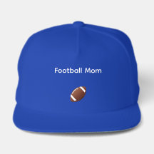 Football-Mom-Mütze Blau und Weiß
