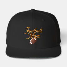 Football-Mom-Mütze Schwarz