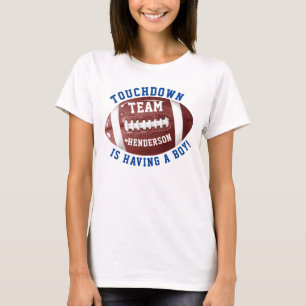 Football Mommy Baby Dusche T-Shirt