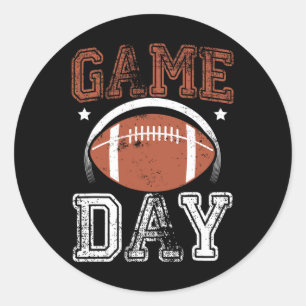 Football Motivierend Style Season Geschenke Jungs  Runder Aufkleber