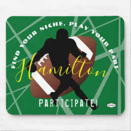 FOOTBALL Mouse Pad Lila HAMbyWG Mousepad