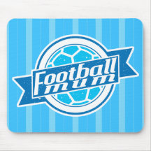 Football Mum (blau) Mousemat