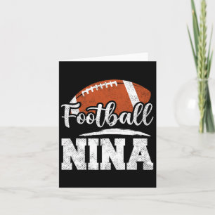 Football Nina Football Player Game Day Mother's Da Karte