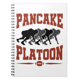 Football Offensive Lineman Pancake Platon Notizblock