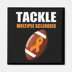 Football Orange Band Multiple Sklerose-Bewusstsein Magnet