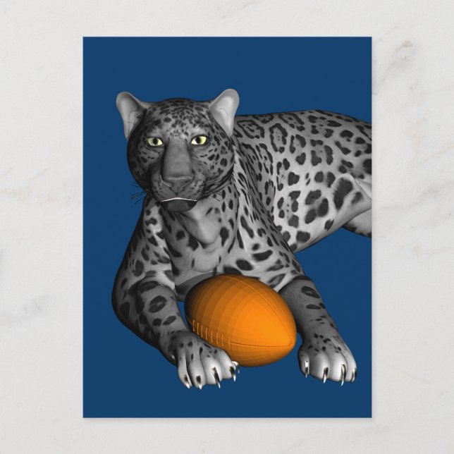 Football Panther Postkarte (Vorderseite)