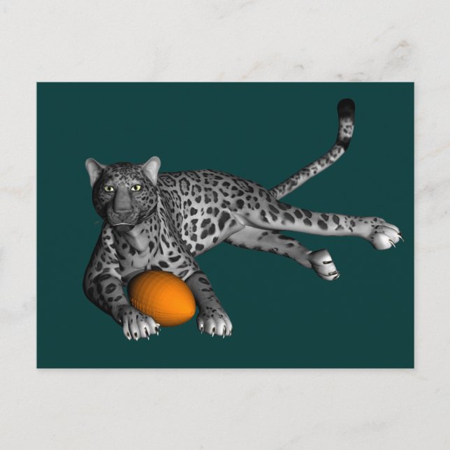 Football Panther Postkarte (Vorderseite)