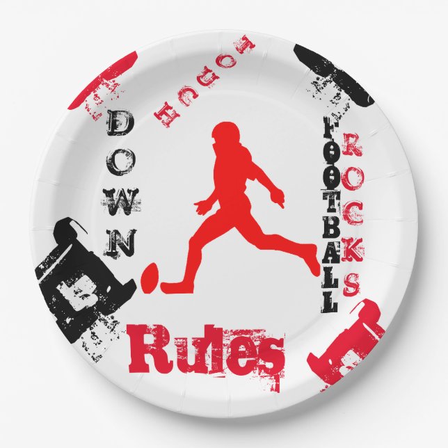 FOOTBALL PAPPTELLER (Vorderseite)