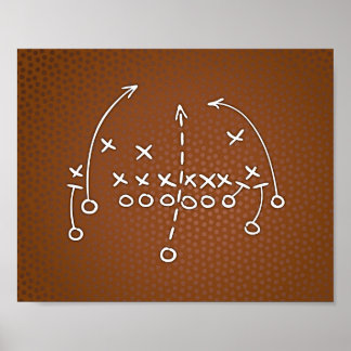 Football Party PLAYBOOK IV Unterschrift Print Poster