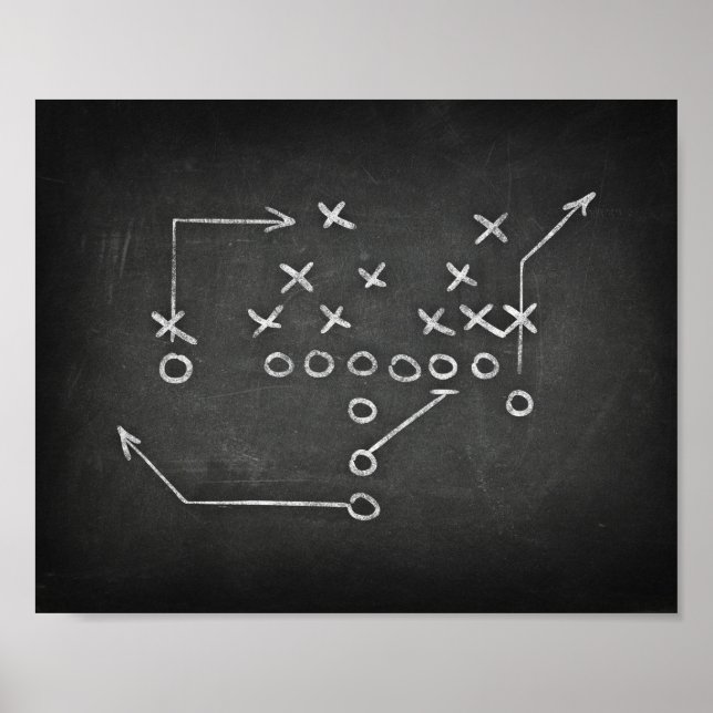 FOOTBALL PLAYBOOK Print Sports Decke Poster (Vorne)