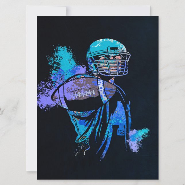 Football Player Canvas Print (Vorderseite)