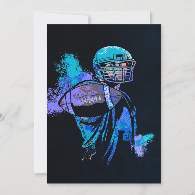 Football Player Canvas Print (Vorderseite)