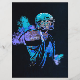 Football Player Canvas Print Menükarte