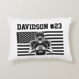 Football Player Football Accent Pillow Dekokissen