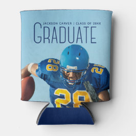 Football Player Foto Graduation Party Dosenkühler