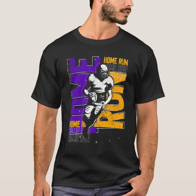 Football Player Touchdown American Football Homeru T-Shirt (Vorderseite)