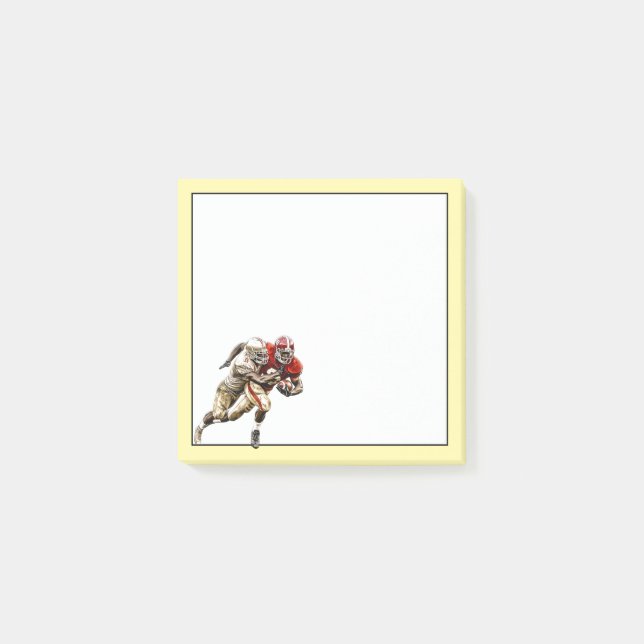 Football Players Post-it Klebezettel (Vorderseite)