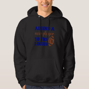 Football Pregnancy Announcement Fall Baby Reveal Hoodie
