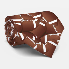 Football Print Necktie Krawatte