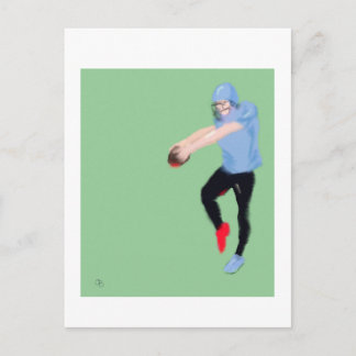 Football Punter Art Postkarte
