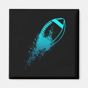 Football Quarterback Lineman Vintage Football Spie Magnet