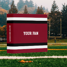 Football Red & Black Personalisiert