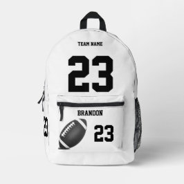 Football-Rucksack High School personalisiert B Bedruckter Rucksack