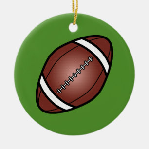 Football Rugby Ball Keramikornament