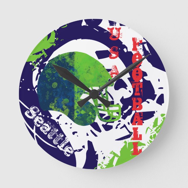 FOOTBALL RUNDE WANDUHR (Vorderseite)