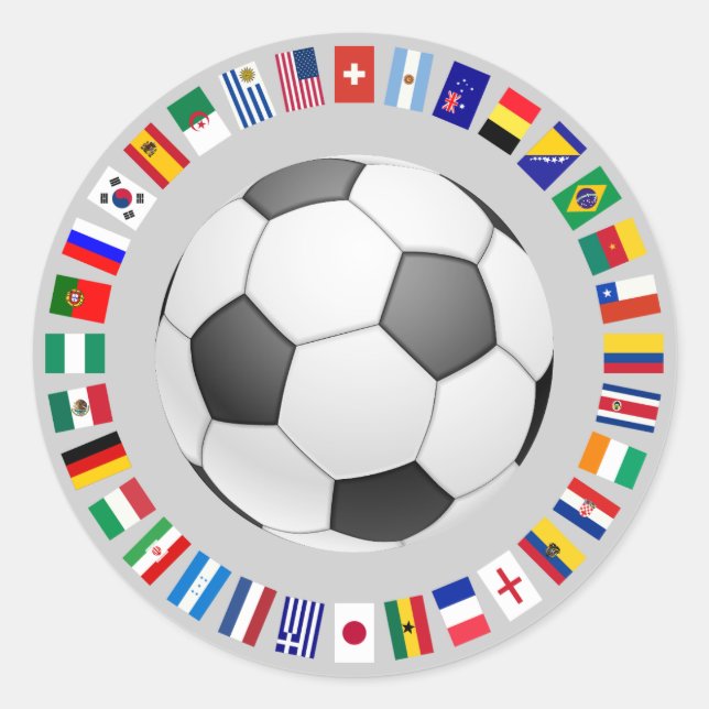 FOOTBALL RUNDER AUFKLEBER (Vorderseite)